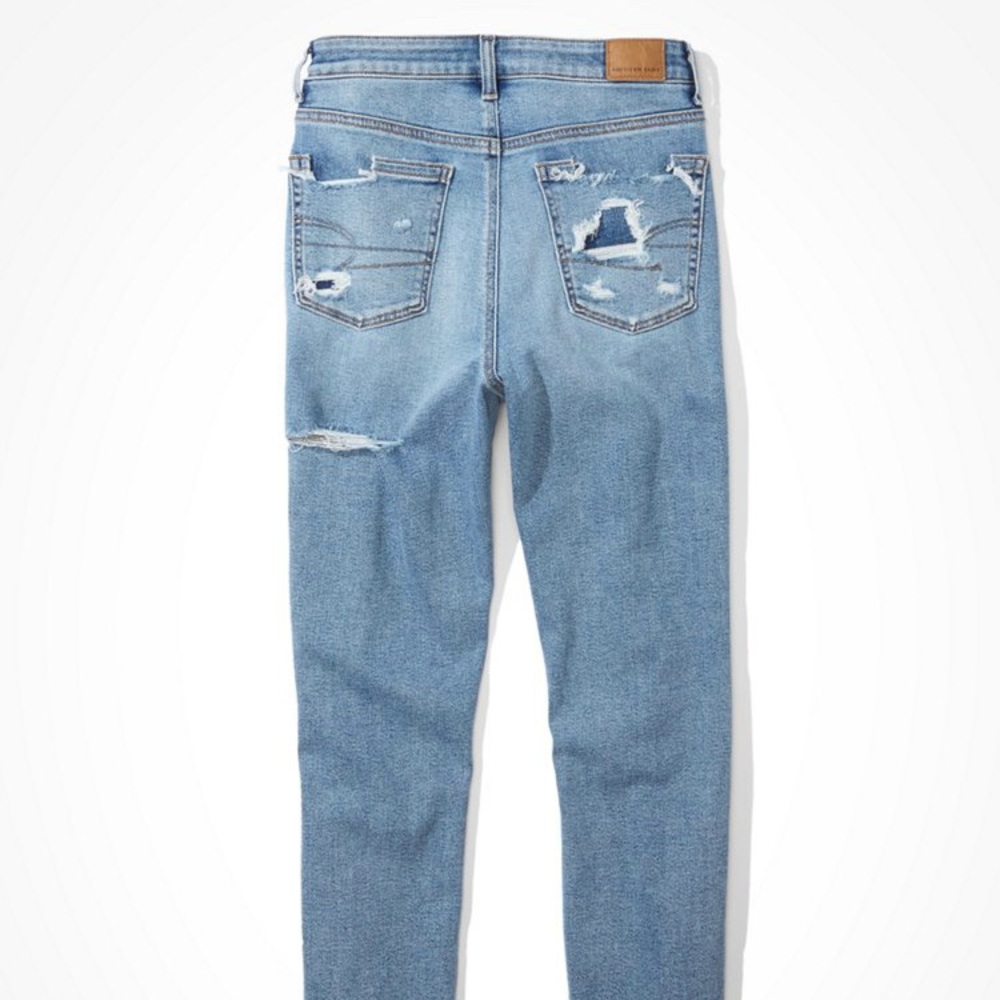 American Eagle ripped mom jeans